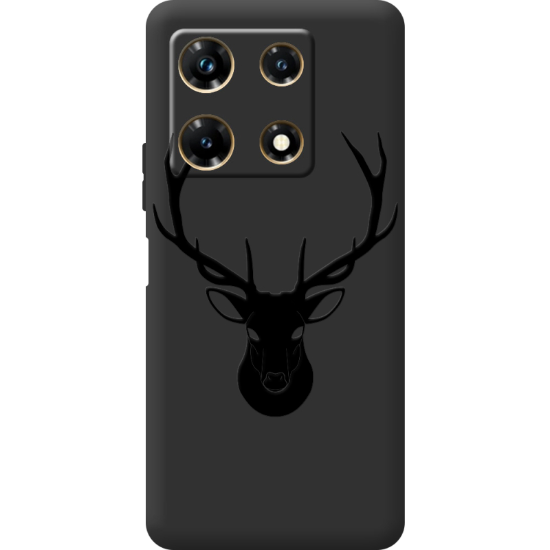 Черный чехол BoxFace Infinix Note 30 Pro 4G Deer