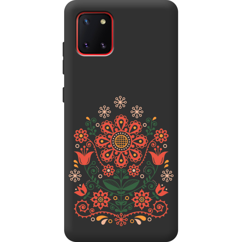 Черный чехол BoxFace Samsung N770 Galaxy Note 10 Lite Ukrainian Ornament