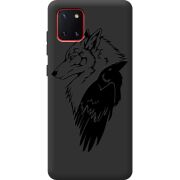 Черный чехол BoxFace Samsung N770 Galaxy Note 10 Lite Wolf and Raven