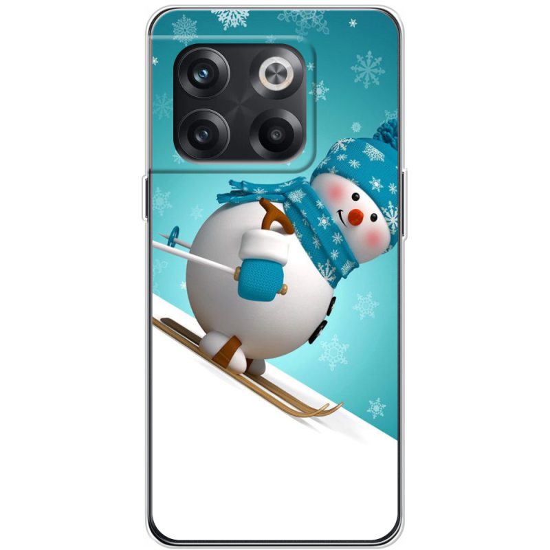 Чехол BoxFace OnePlus 10T Skier Snowman