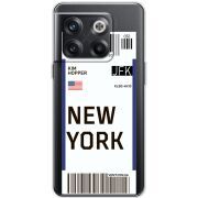 Прозрачный чехол BoxFace OnePlus 10T Ticket New York