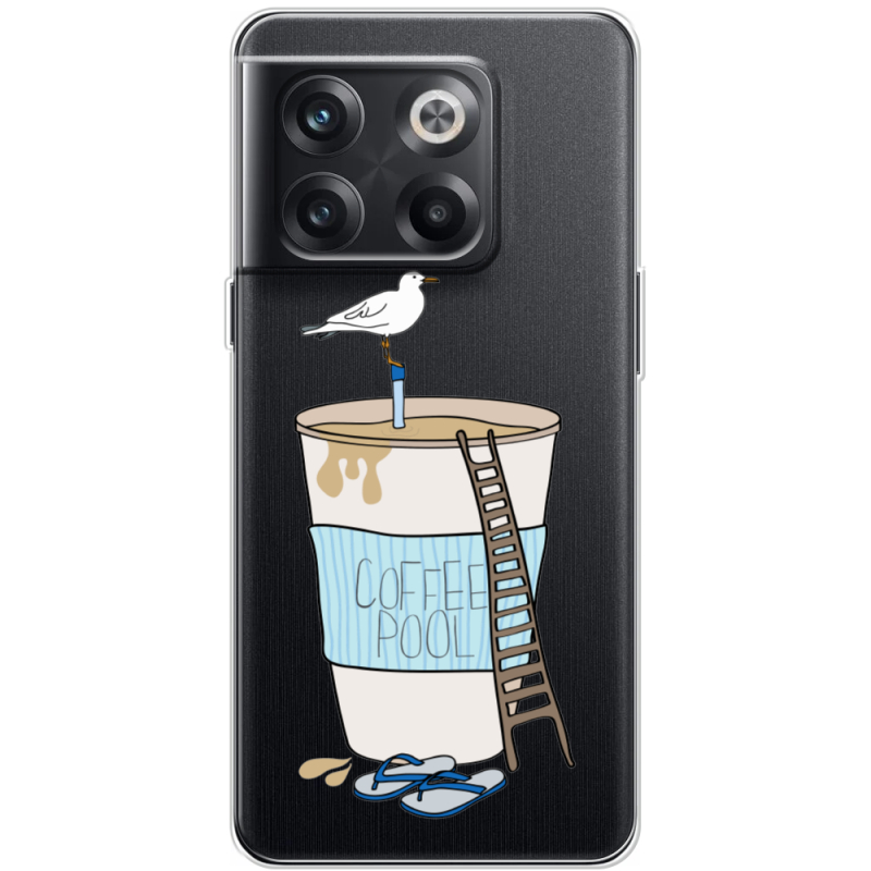 Прозрачный чехол BoxFace OnePlus 10T Segull in Cofee Pool