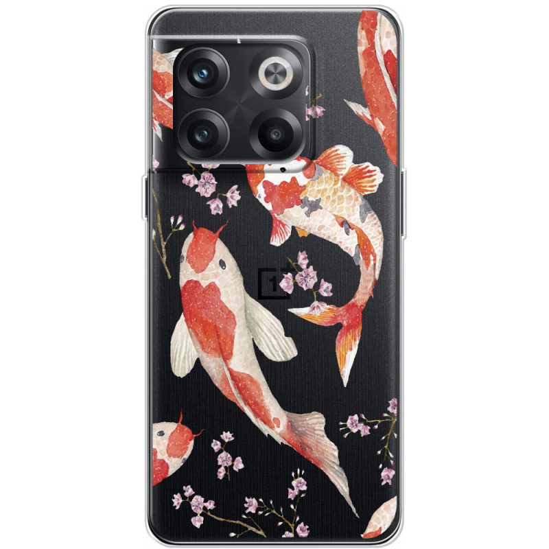 Прозрачный чехол BoxFace OnePlus 10T Japanese Koi Fish