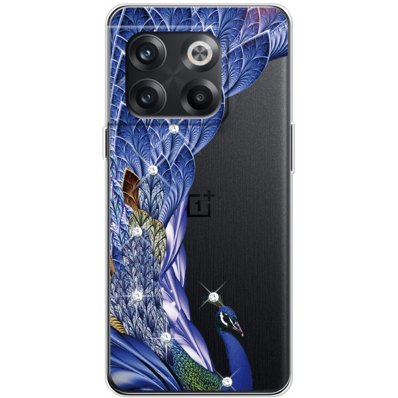 Чехол со стразами OnePlus 10T Peafowl