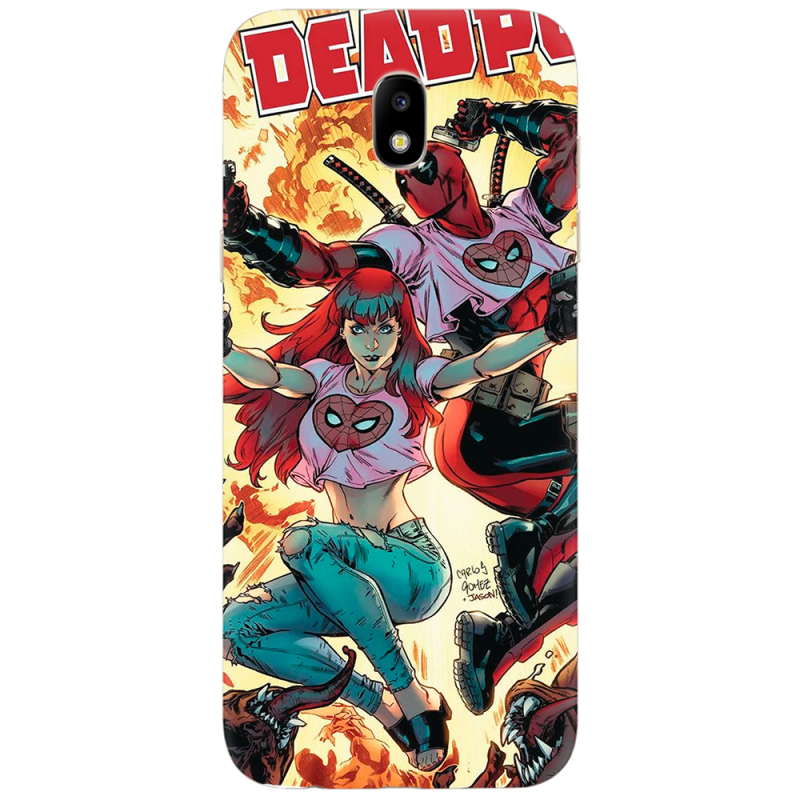 Чехол Uprint Samsung J530 Galaxy J5 (2017) Deadpool and Mary Jane