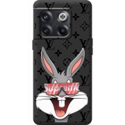 Черный чехол BoxFace OnePlus 10T looney bunny