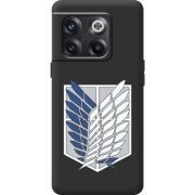 Черный чехол BoxFace OnePlus 10T Атака Титанов Крылья Свободы