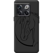 Черный чехол BoxFace OnePlus 10T Horse