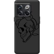 Черный чехол BoxFace OnePlus 10T Skull and Roses