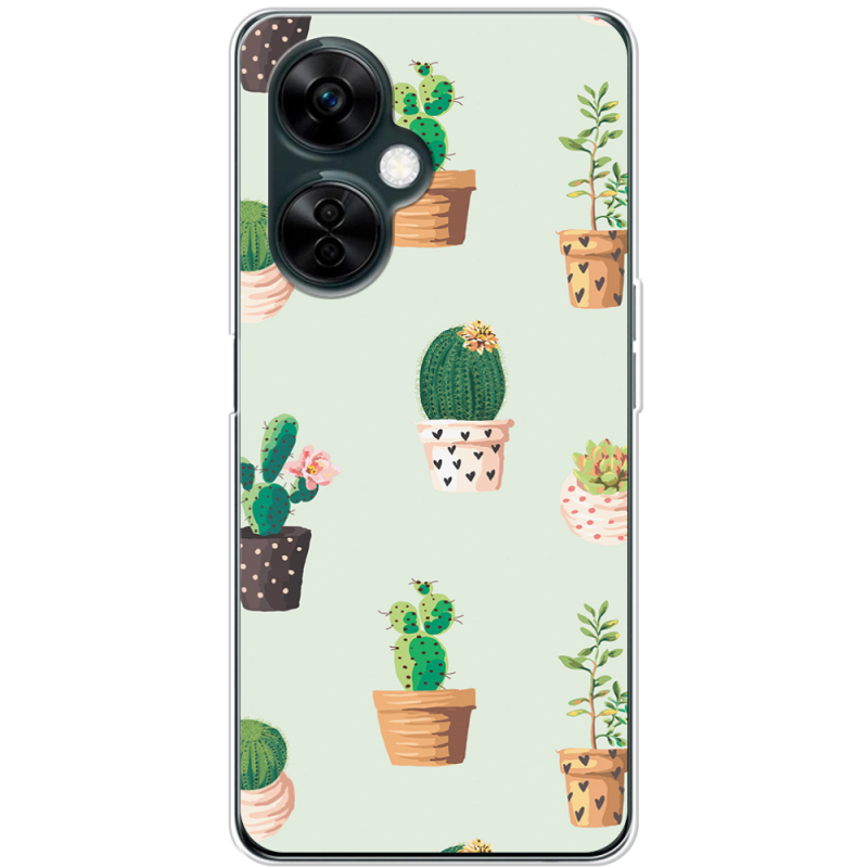 Чехол BoxFace OnePlus Nord CE 3 Lite L-green Cacti