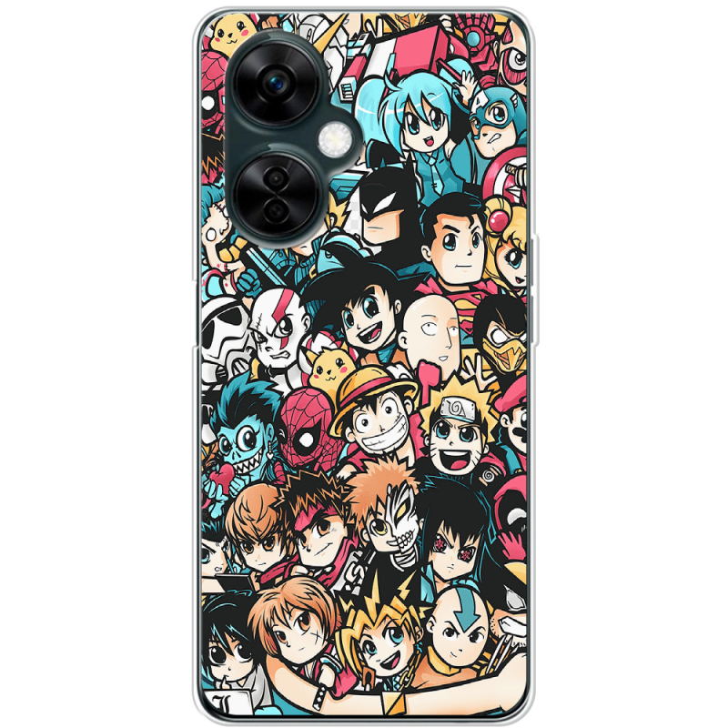 Чехол BoxFace OnePlus Nord CE 3 Lite Anime Stickers