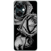 Чехол BoxFace OnePlus Nord CE 3 Lite Black and White Roses