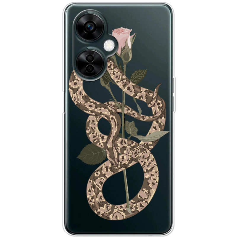 Прозрачный чехол BoxFace OnePlus Nord CE 3 Lite Glamor Snake