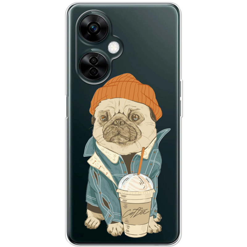 Прозрачный чехол BoxFace OnePlus Nord CE 3 Lite Dog Coffeeman