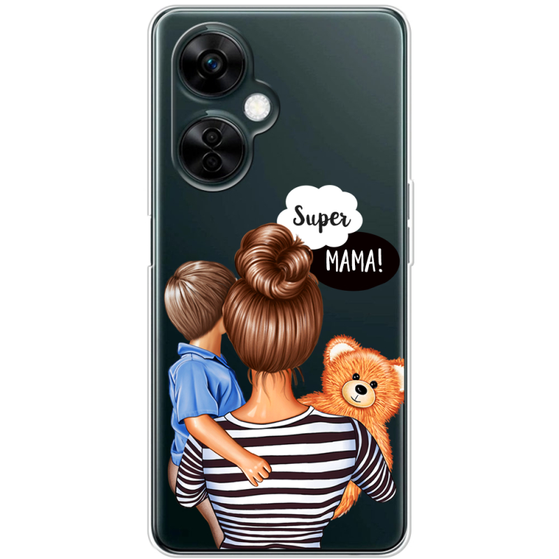 Прозрачный чехол BoxFace OnePlus Nord CE 3 Lite Super Mama and Son