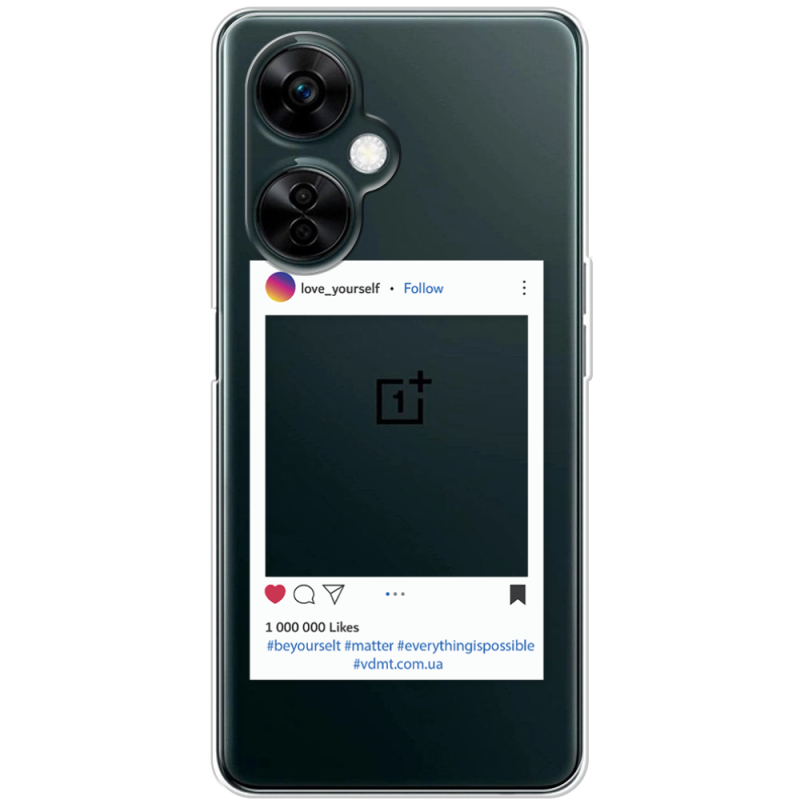 Прозрачный чехол BoxFace OnePlus Nord CE 3 Lite Insta