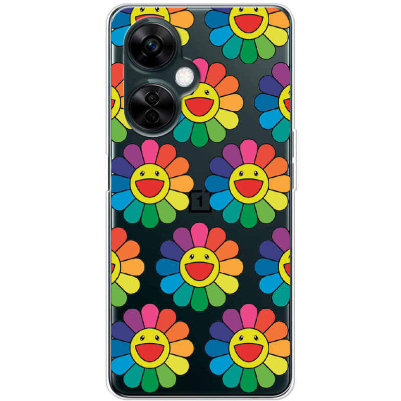 Прозрачный чехол BoxFace OnePlus Nord CE 3 Lite Hippie Flowers