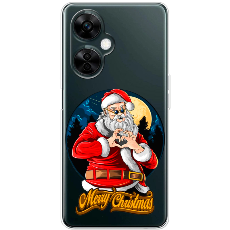 Прозрачный чехол BoxFace OnePlus Nord CE 3 Lite Cool Santa