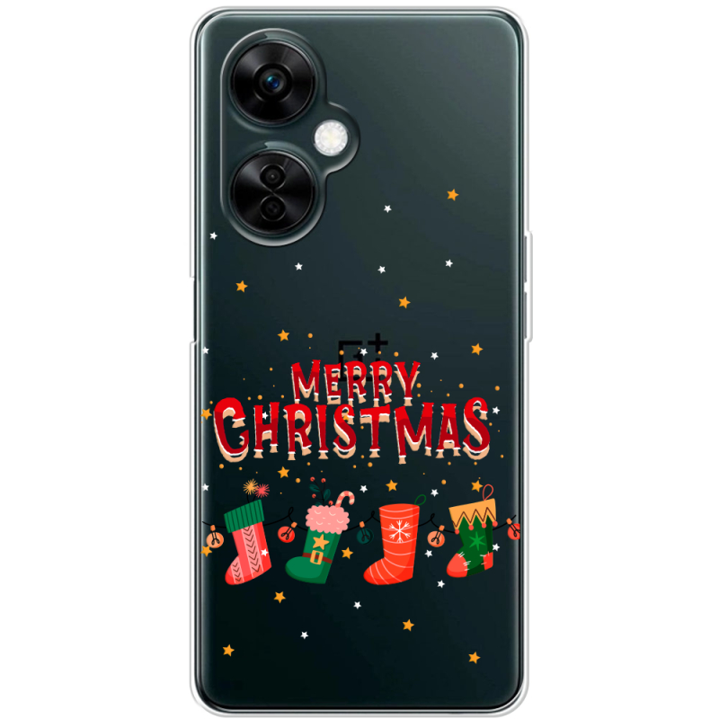 Прозрачный чехол BoxFace OnePlus Nord CE 3 Lite Merry Christmas