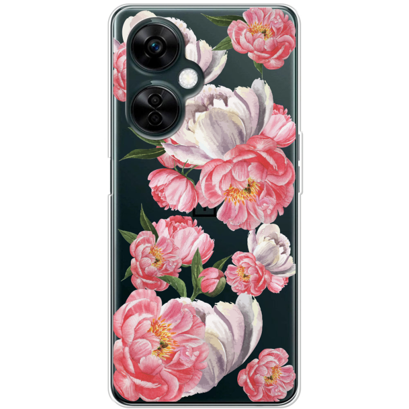 Прозрачный чехол BoxFace OnePlus Nord CE 3 Lite Peony Watercolor Style