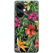 Прозрачный чехол BoxFace OnePlus Nord CE 3 Lite Tropical Flowers