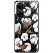 Прозрачный чехол BoxFace OnePlus Nord CE 3 Lite Cotton flowers