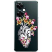 Чехол со стразами OnePlus Nord CE 3 Lite Heart
