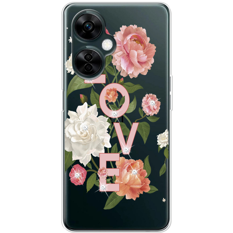 Чехол со стразами OnePlus Nord CE 3 Lite Love