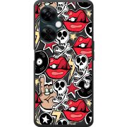 Черный чехол BoxFace OnePlus Nord CE 3 Lite Rock Graffiti