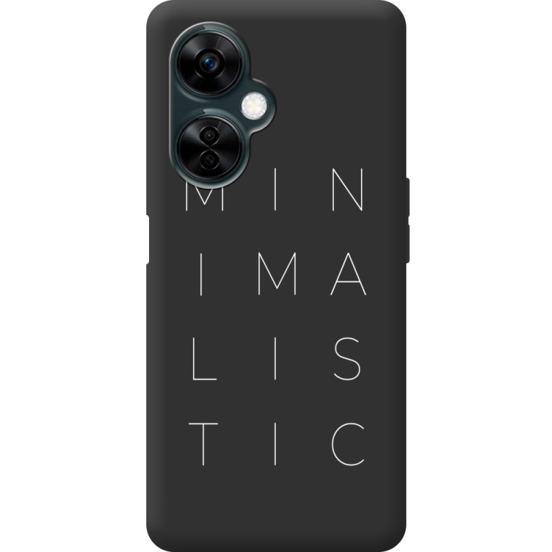 Черный чехол BoxFace OnePlus Nord CE 3 Lite Minimalistic