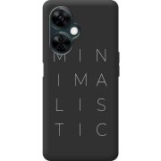 Черный чехол BoxFace OnePlus Nord CE 3 Lite Minimalistic