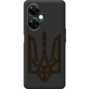 Черный чехол BoxFace OnePlus Nord CE 3 Lite Ukrainian Trident