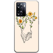 Чехол BoxFace OnePlus Nord N20 SE Flower Hands