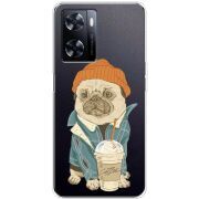 Прозрачный чехол BoxFace OnePlus Nord N20 SE Dog Coffeeman