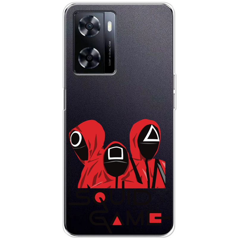 Прозрачный чехол BoxFace OnePlus Nord N20 SE siquid game люди в красном