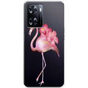 Прозрачный чехол BoxFace OnePlus Nord N20 SE Floral Flamingo