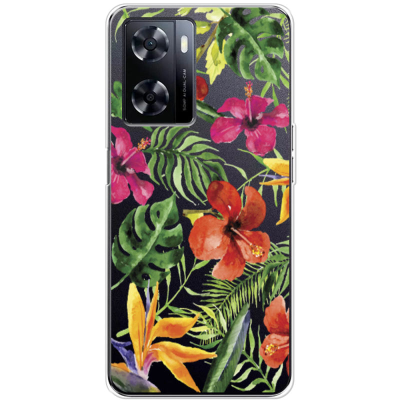 Прозрачный чехол BoxFace OnePlus Nord N20 SE Tropical Flowers