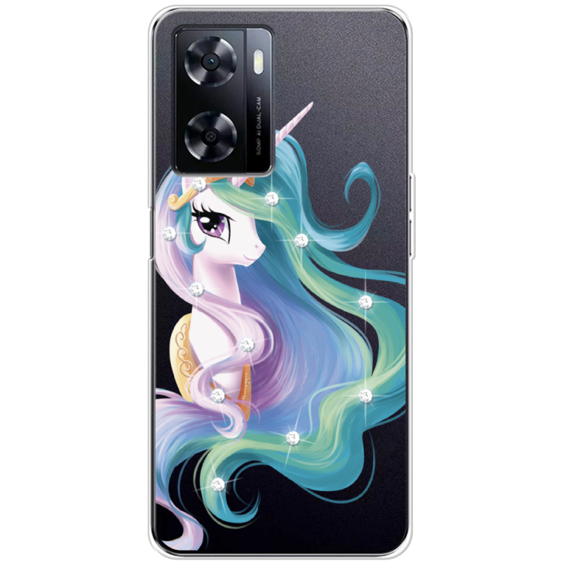 Чехол со стразами OnePlus Nord N20 SE Unicorn Queen