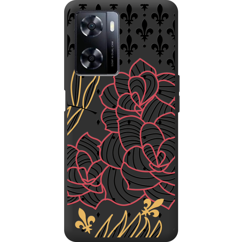 Черный чехол BoxFace OnePlus Nord N20 SE FranceFlowers