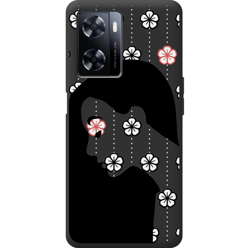 Черный чехол BoxFace OnePlus Nord N20 SE Flower Hair