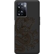 Черный чехол BoxFace OnePlus Nord N20 SE Chinese Dragon