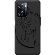 Черный чехол BoxFace OnePlus Nord N20 SE Horse