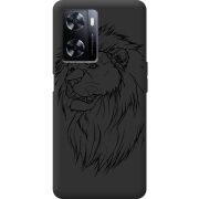 Черный чехол BoxFace OnePlus Nord N20 SE Lion