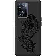 Черный чехол BoxFace OnePlus Nord N20 SE Snake