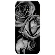 Чехол Uprint Samsung J330 Galaxy J3 (2017) Black and White Roses