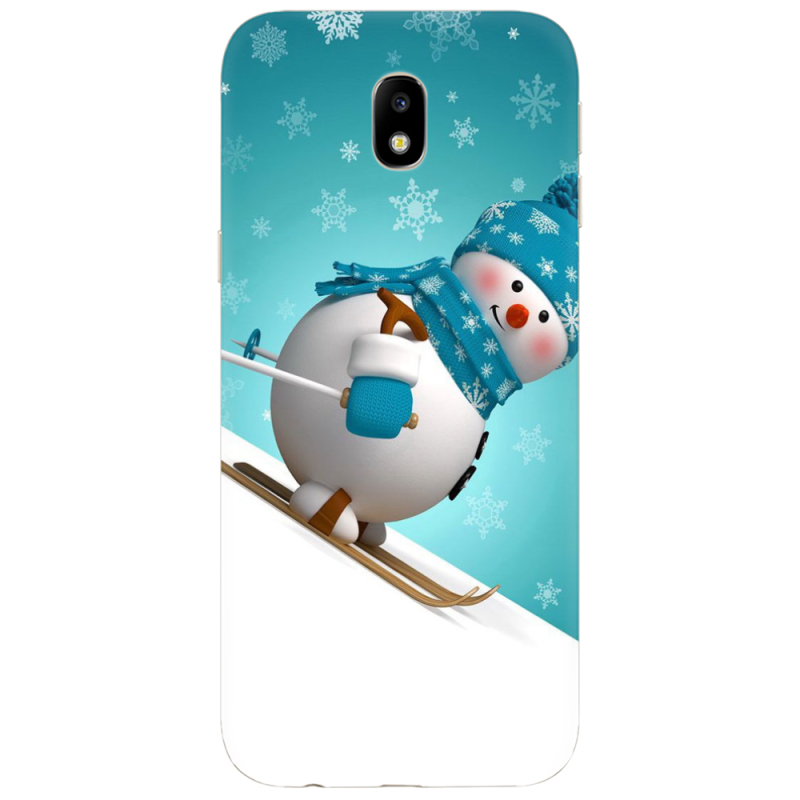 Чехол Uprint Samsung J330 Galaxy J3 (2017) Skier Snowman