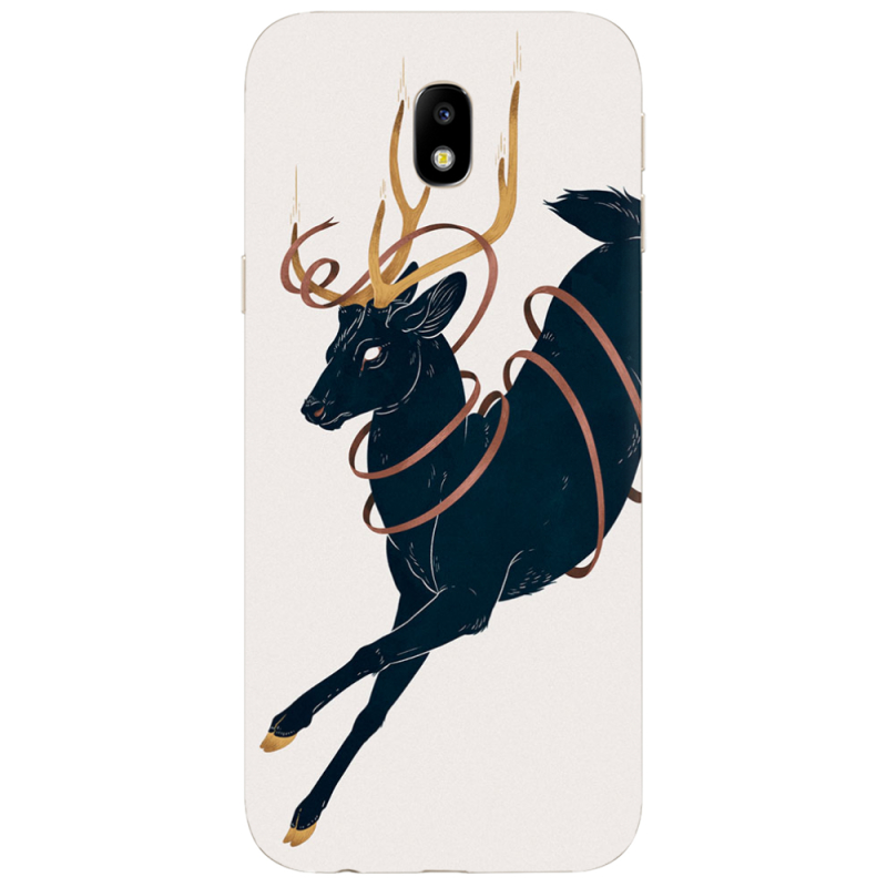 Чехол Uprint Samsung J330 Galaxy J3 (2017) Black Deer