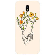 Чехол Uprint Samsung J330 Galaxy J3 (2017) Flower Hands