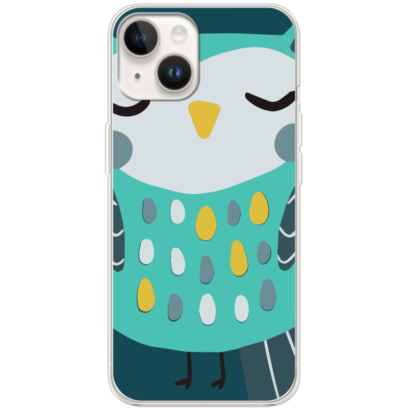 Чехол BoxFace Apple iPhone 15 Green Owl