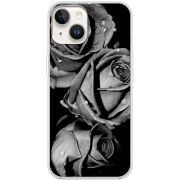 Чехол BoxFace Apple iPhone 15 Black and White Roses